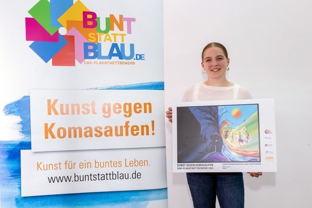 Marlene Damm Marlene Damm erhält den Snderpreis "Junge Talente" Foto-Credit: DAK-Gesundheit / Paul Hahn